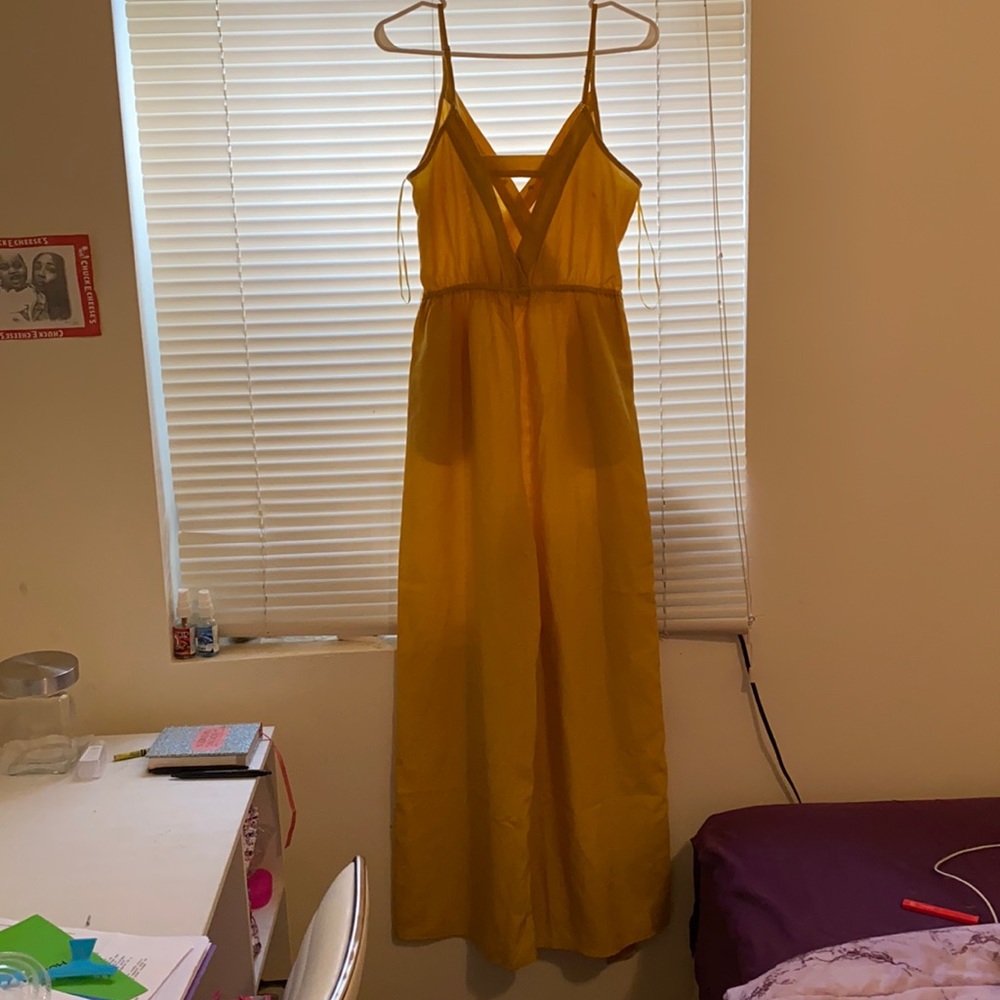Flying tomato mustard jumpsuit